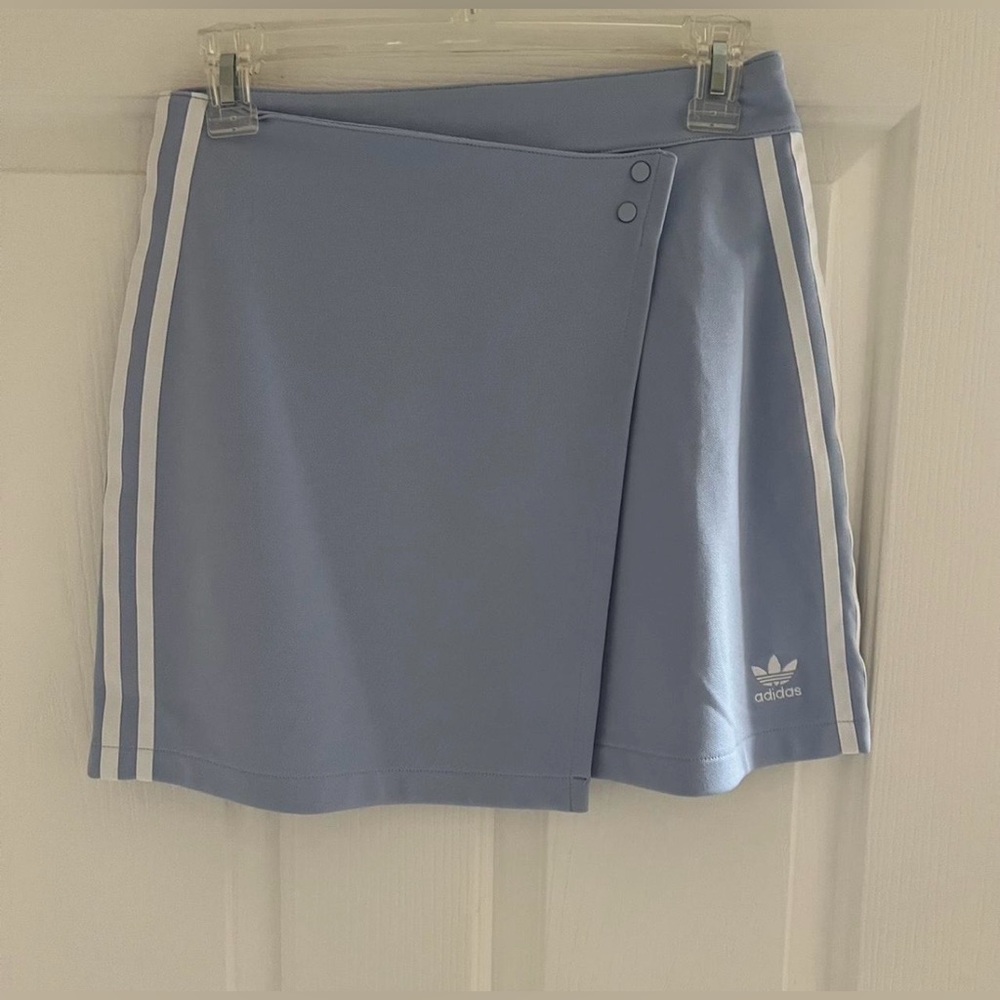 Adidas Light Blue Skort with White Accents